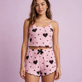 Comfy Stretchy Women's Shorts Set