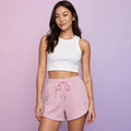 Lace Up High Waisted A-Line Shorts