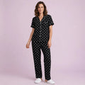 Black Heart Pajamas Set