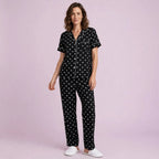 Black Heart Pajamas Set