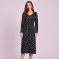 Long Sleeve Heart Shaped Printed Loungewear