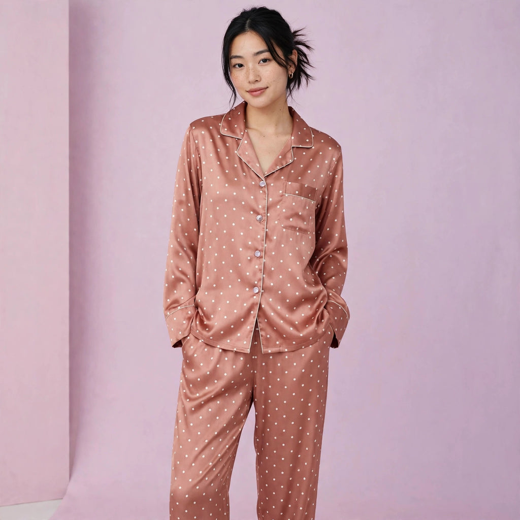 Foundation Dots Silk Pajama Set