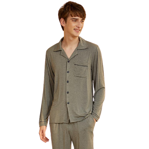 Men Long Sleeve Pajama Set